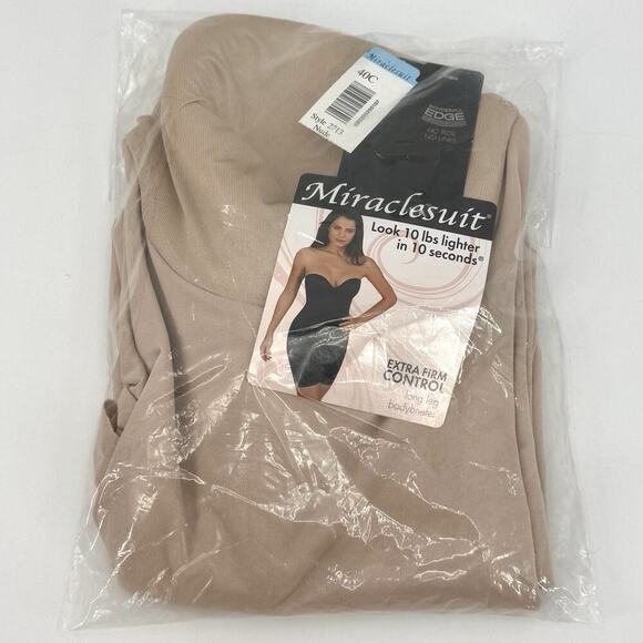 NEW Nude Miraclesuit Shapewear Extra Firm Long Leg Bodybriefer Women’s Size 40C - Picture 11 of 11